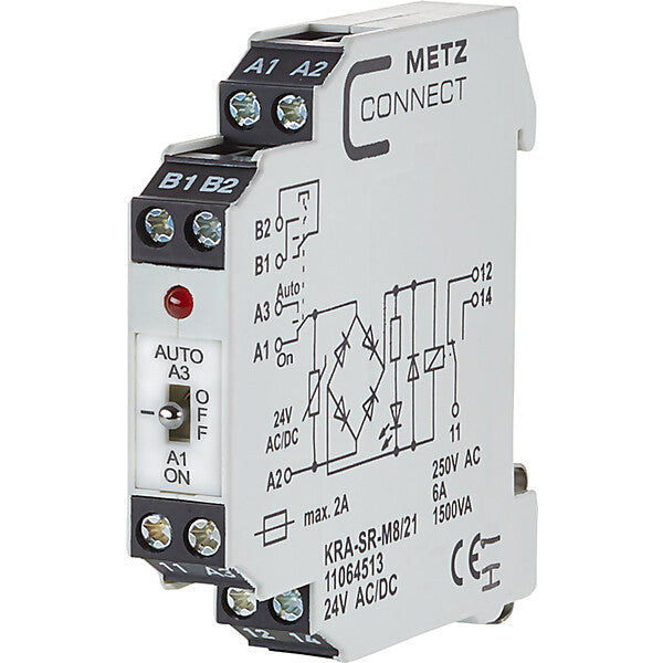 METZ CONNECT Koppelbaustein KRA-SR-M8/21 24VACDC